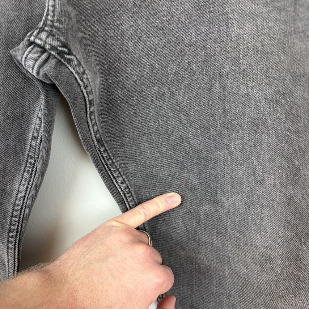 Levis 502 Jeans Mens 38x30‎ Gray Tapered Stretch Denim Pants Medium Wash Casual - Picture 2 of 10